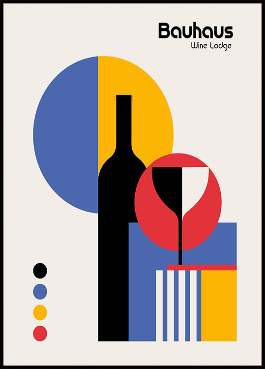 Bauhaus wijnlodge-poster