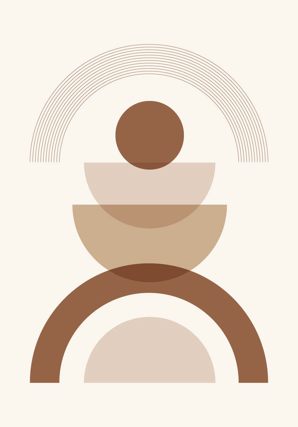 Geometric Shapes No. 3 Plakat - Posterbox.dk