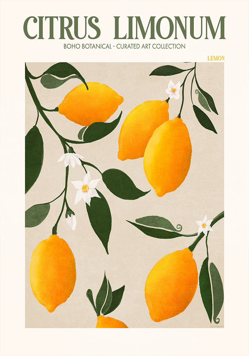 Gouden Citrus Verrukking Poster