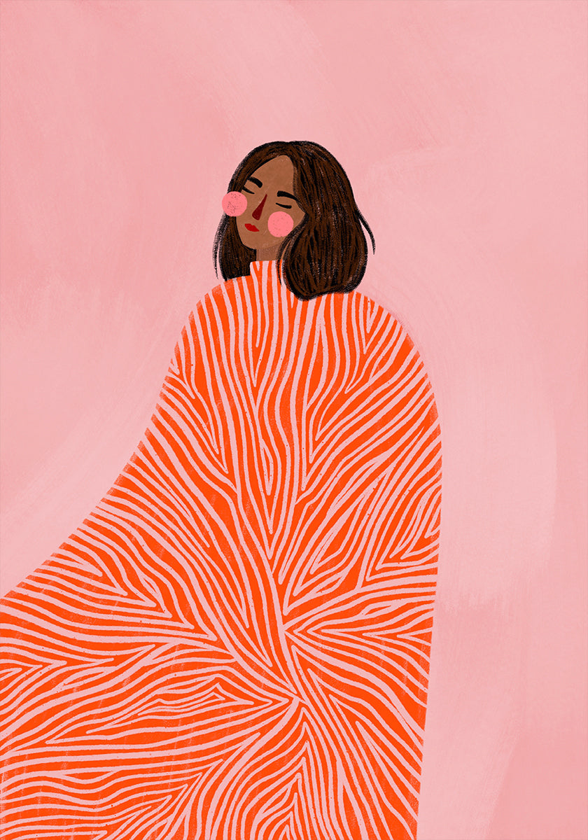 De vrouw met de wervelingenposter