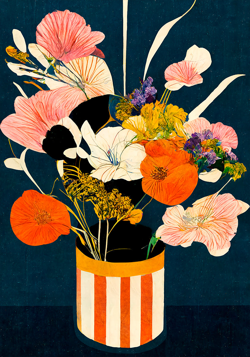 Levendige bloesems poster