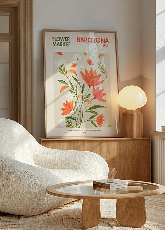 Barcelona bloeit poster