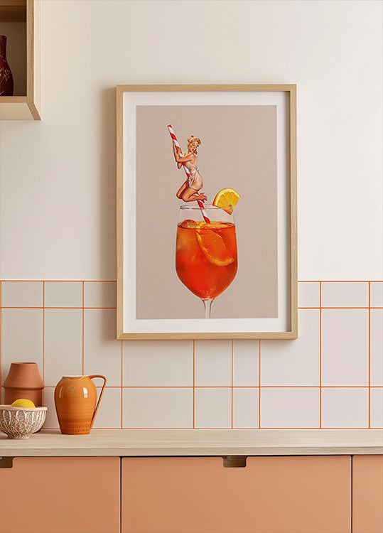 Retro Spritz-cocktailposter