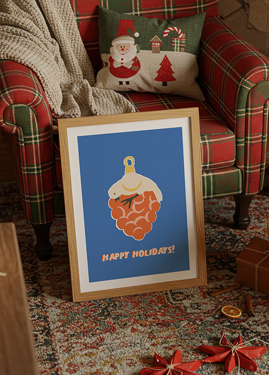 Fijne kerst nr. 45-poster