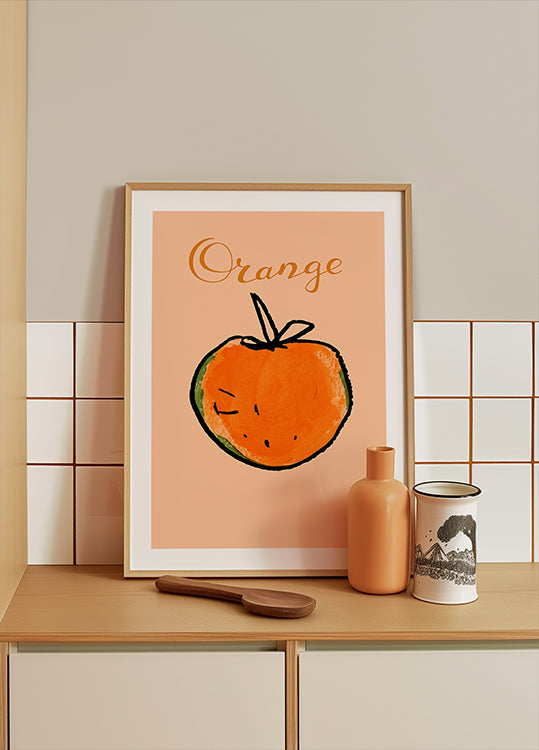 Zonnige Citrus Bliss-poster