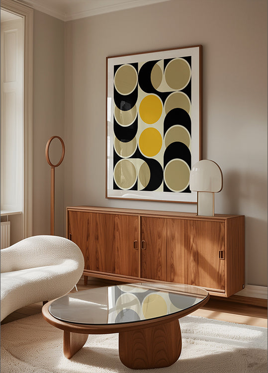 Retro cirkels dansen