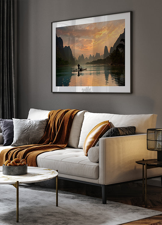 Gouden Li rivier poster