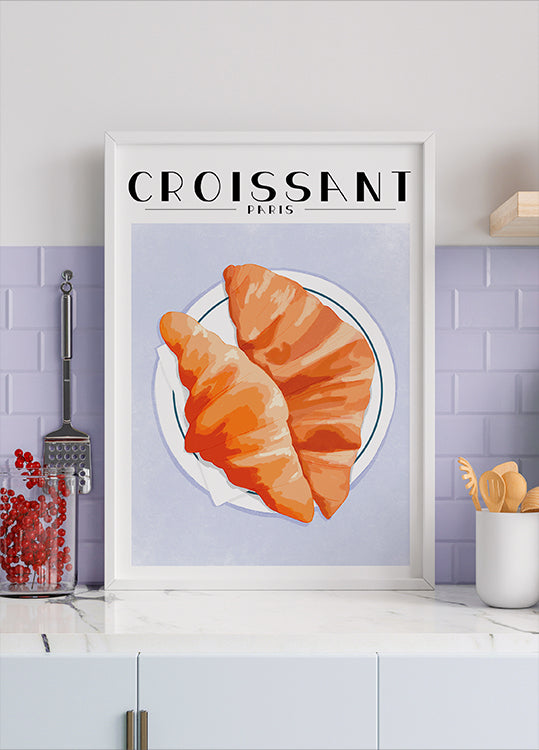 Croissant - Parijs-poster
