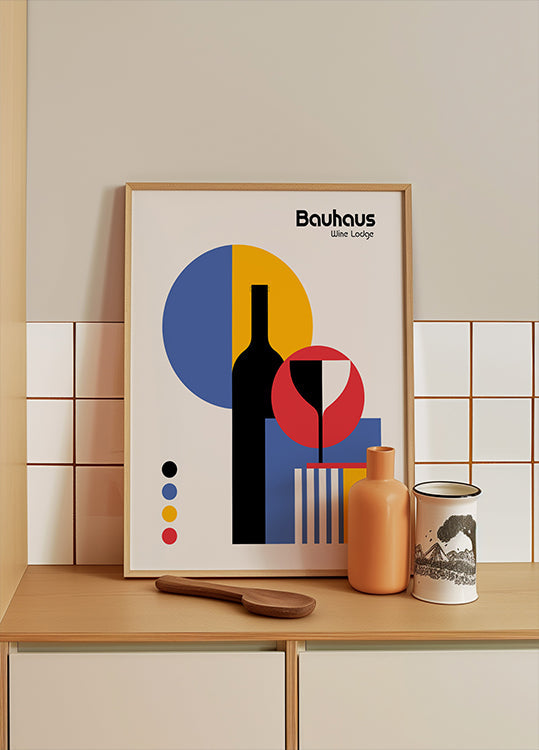 Bauhaus wijnlodge-poster
