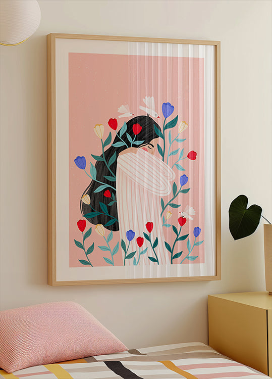 Beige abstracte vormen