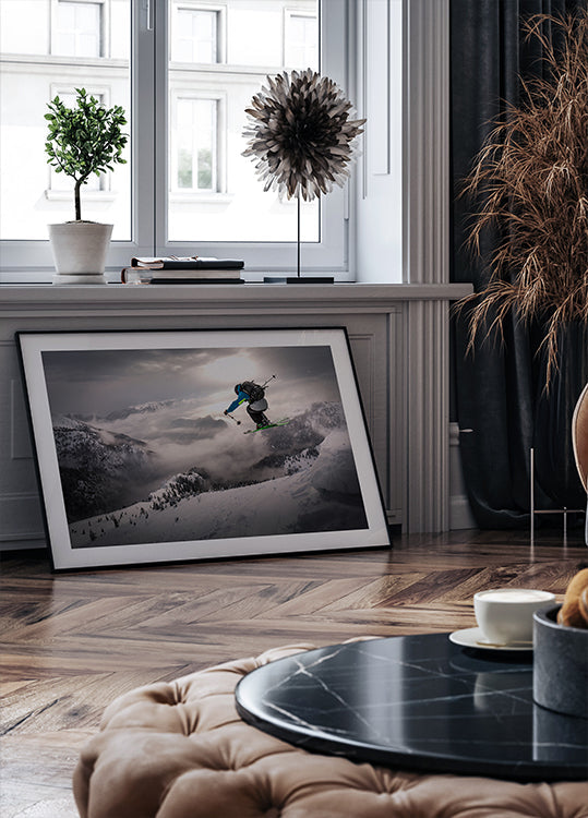 Backcountry skiën-poster