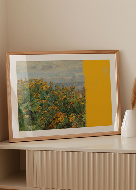 gele moderne landschapscollage