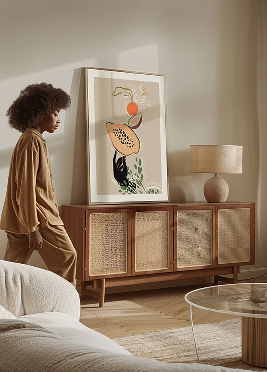 In evenwicht brengende Vruchtenposter