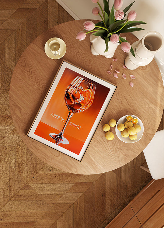 Aperol Spritz oranje poster
