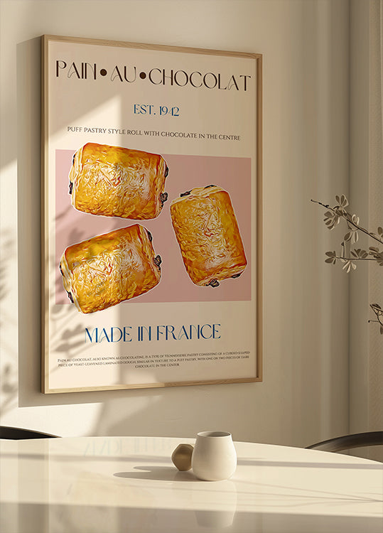 Pain Au Chocolat Delight-poster