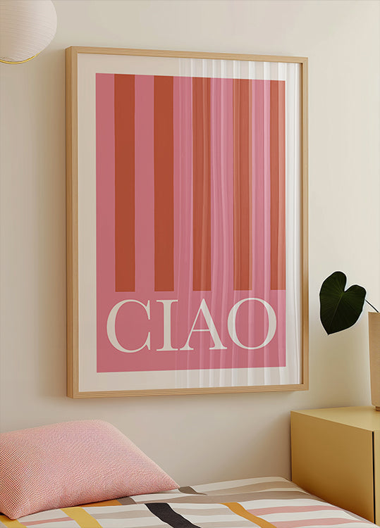 Ciao strepen poster