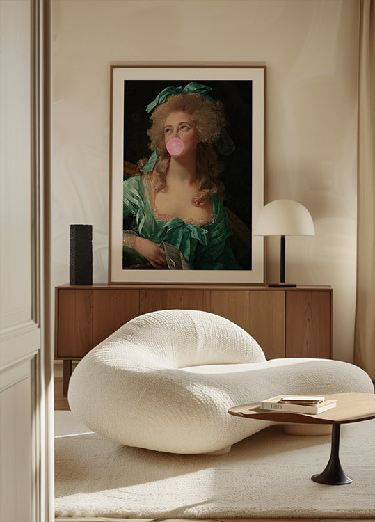 Mevrouw kauwgomposter