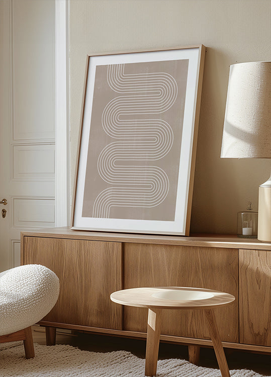 Gebogen lijnharmonie