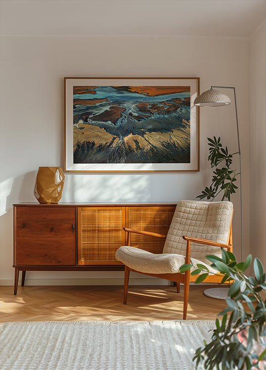 Californië Antenne - De Woestijn Van Bovenaf Poster