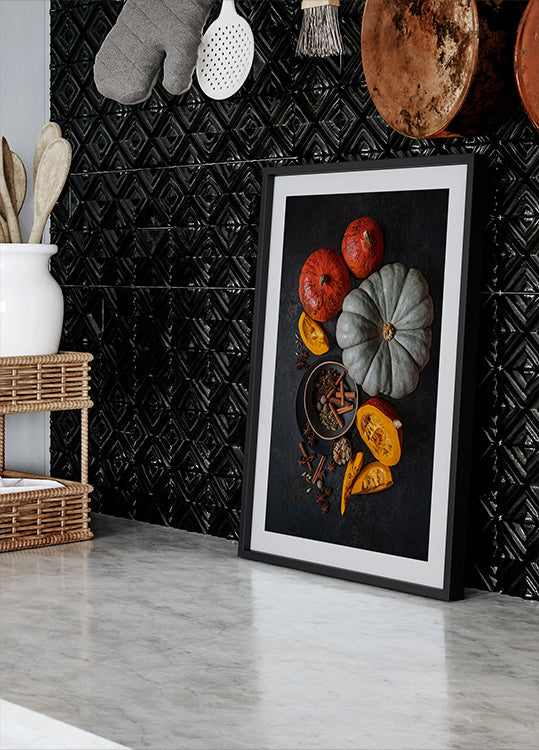 Herfst op tafel Poster