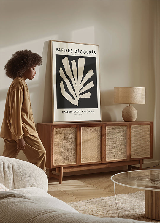 Silhouet bladeren Poster