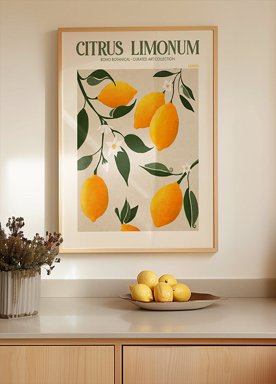 Gouden Citrus Verrukking Poster