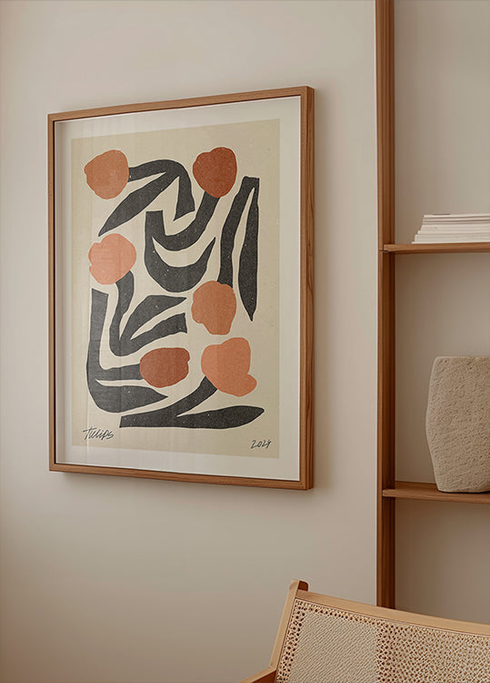 Moderne bloem 03 poster