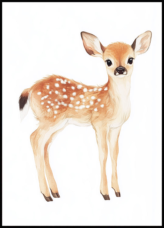 Baby Deer With Spots Plakat - Posterbox.dk