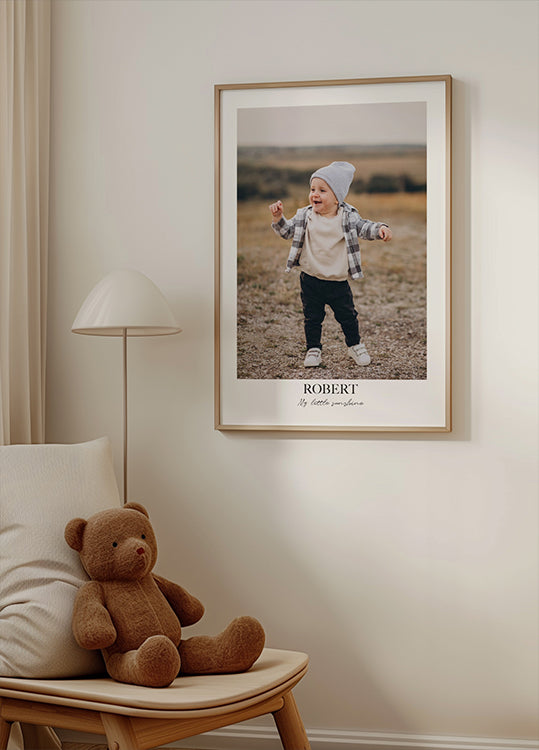 Baby or Child Personalized Name Plakat - Posterbox.dk