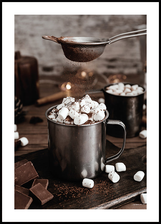 Hot Chocolate with Marshmallows Plakat - Posterbox.dk