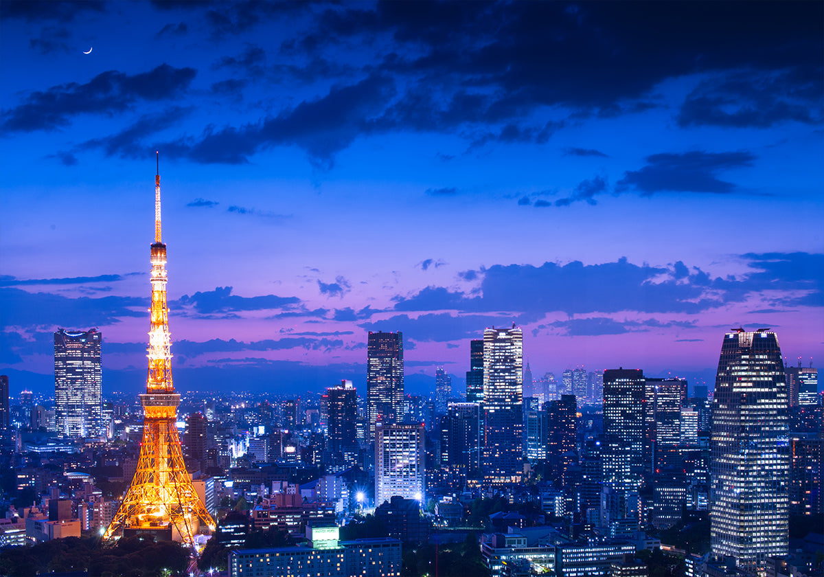Nachtzicht in Tokio