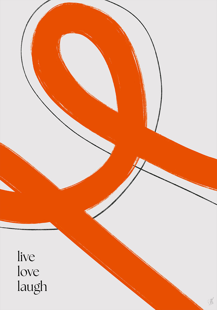 Lofe, love, laugh Plakat - Posterbox