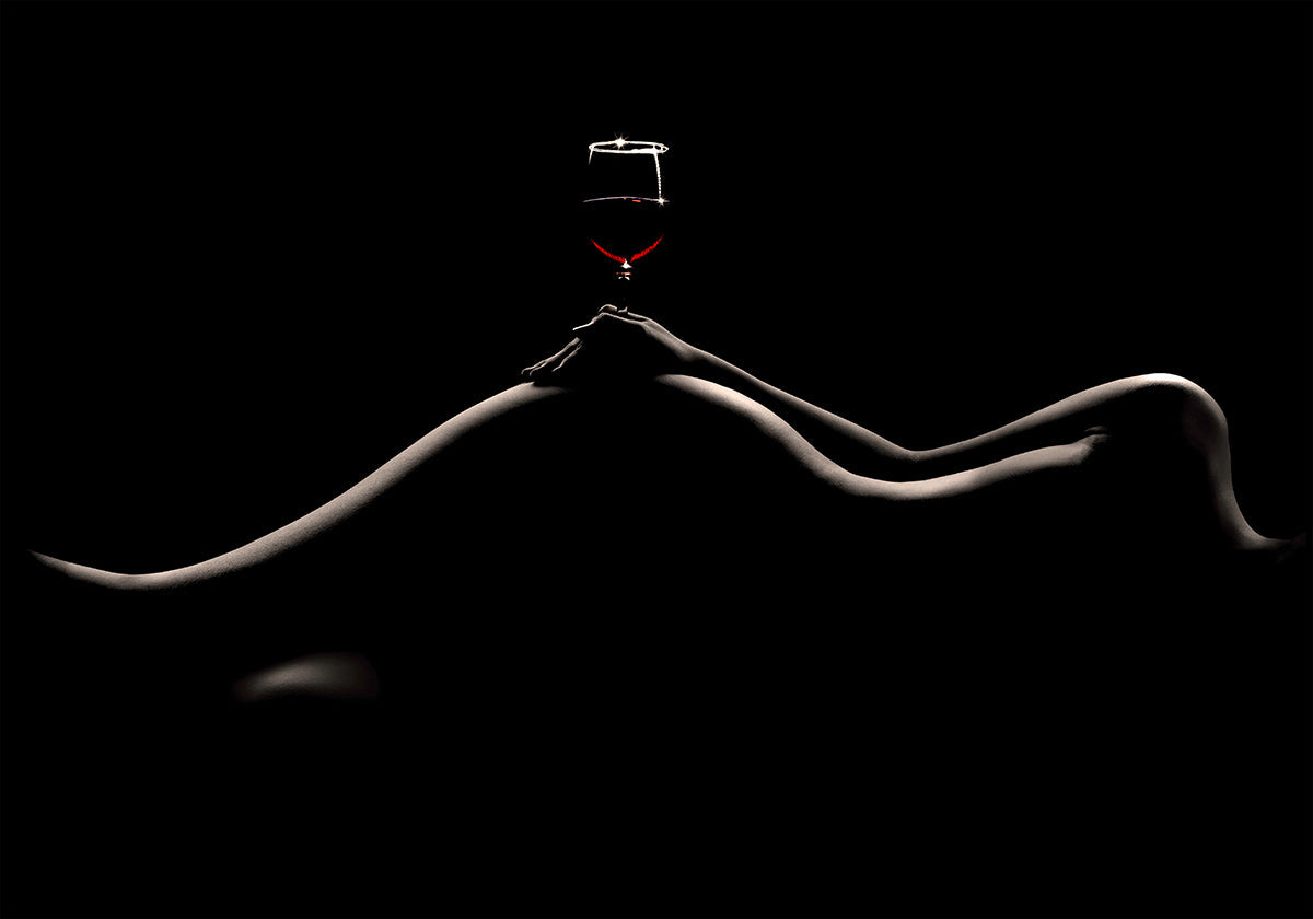 Bodyscape: wijnproeverijposter