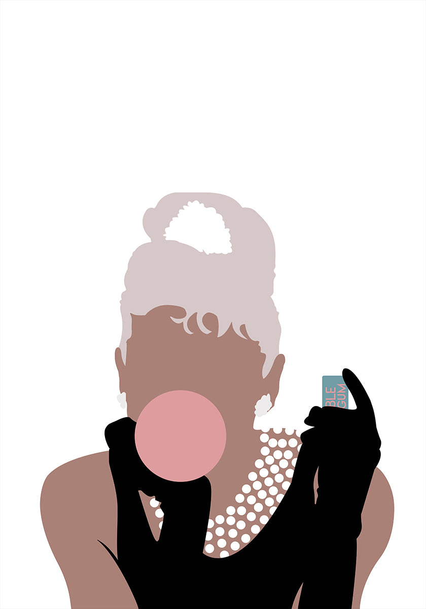 Bubblegum meisje-poster