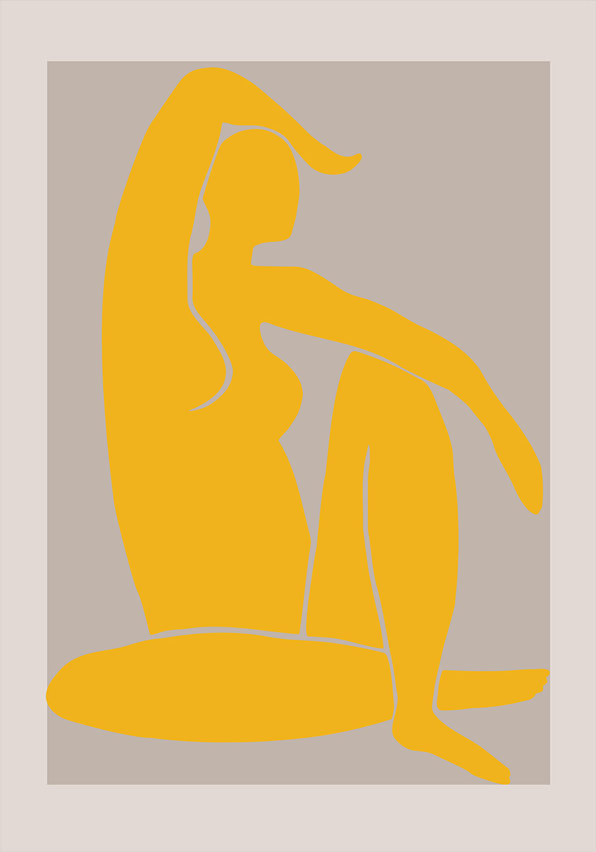 Geel figuur