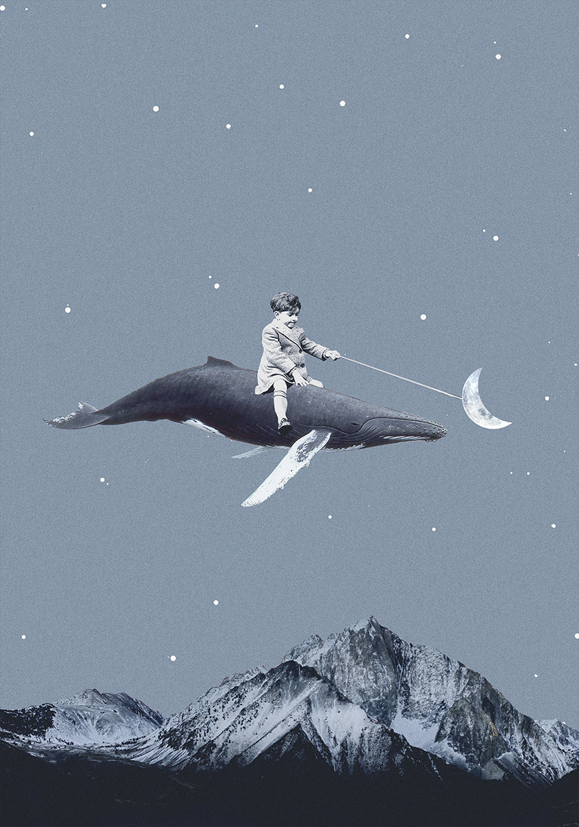 Streef naar de maanposter