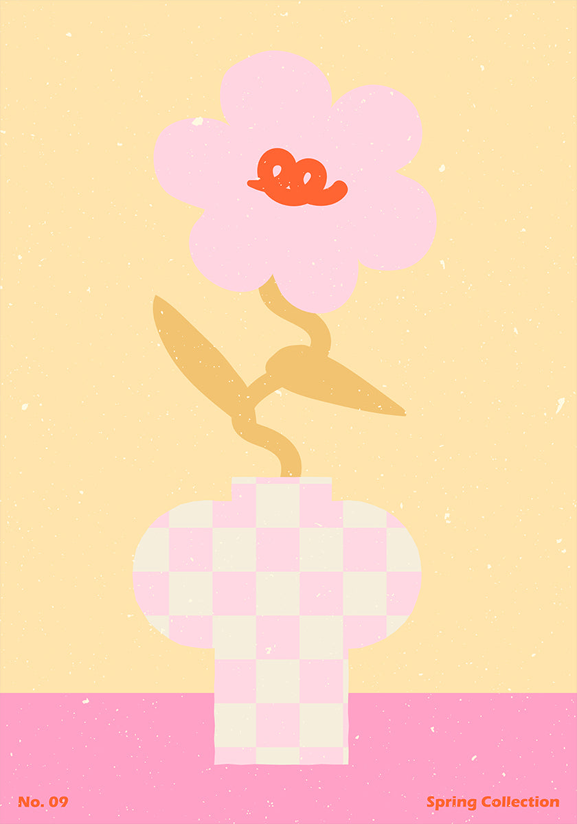 Lentebloem #09-poster