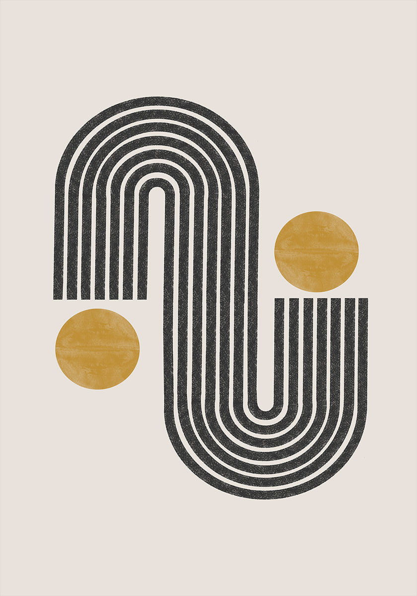 Gebogen harmonieposter