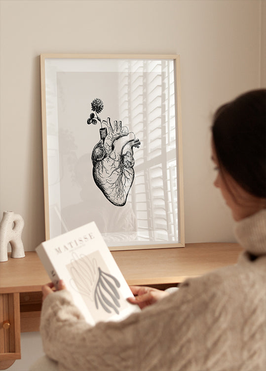 Heart Bloom Plakat - Posterbox