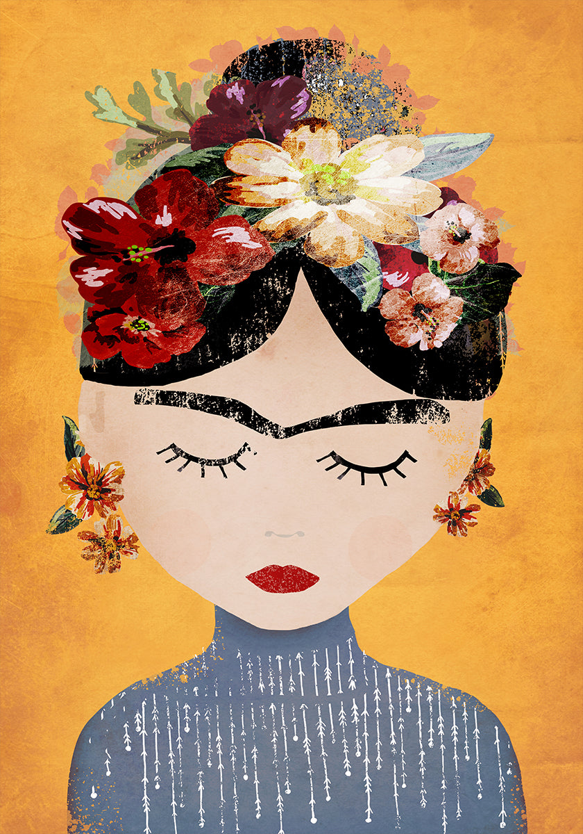 Bloemen sereniteit poster
