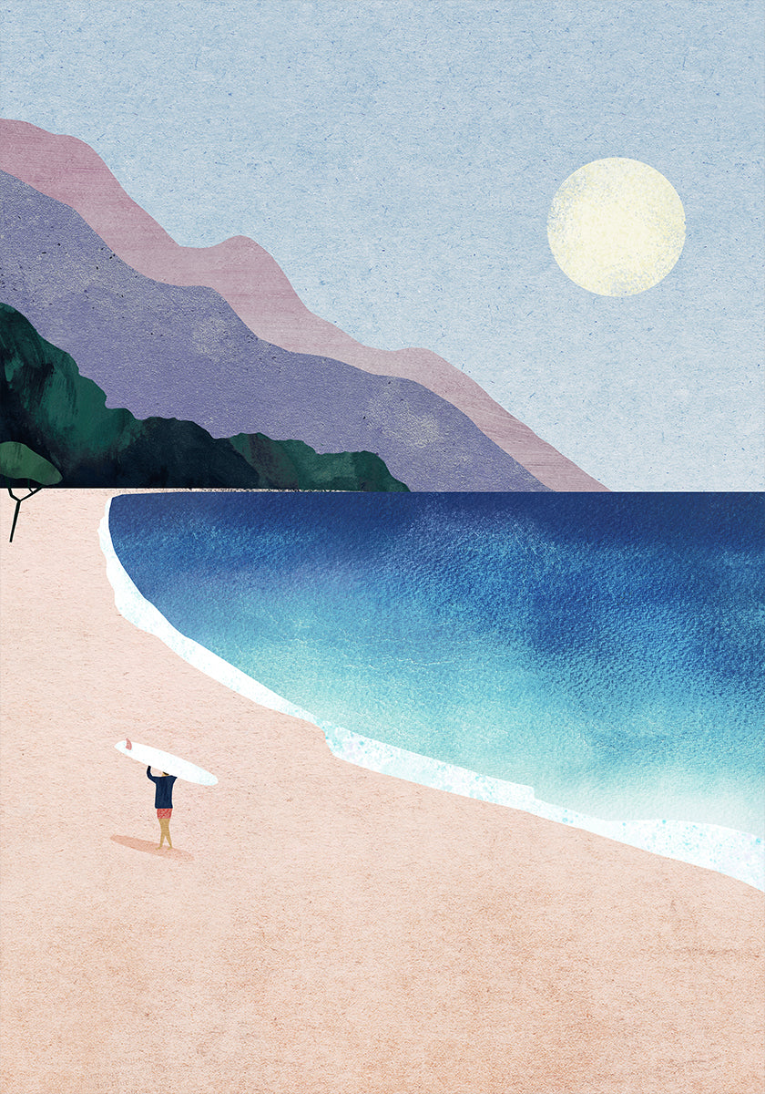 Surf strand poster