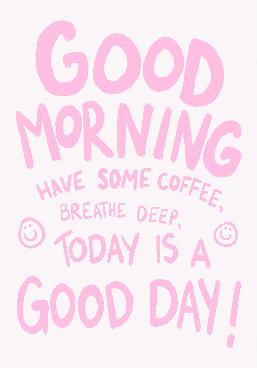 Vrolijke startposter