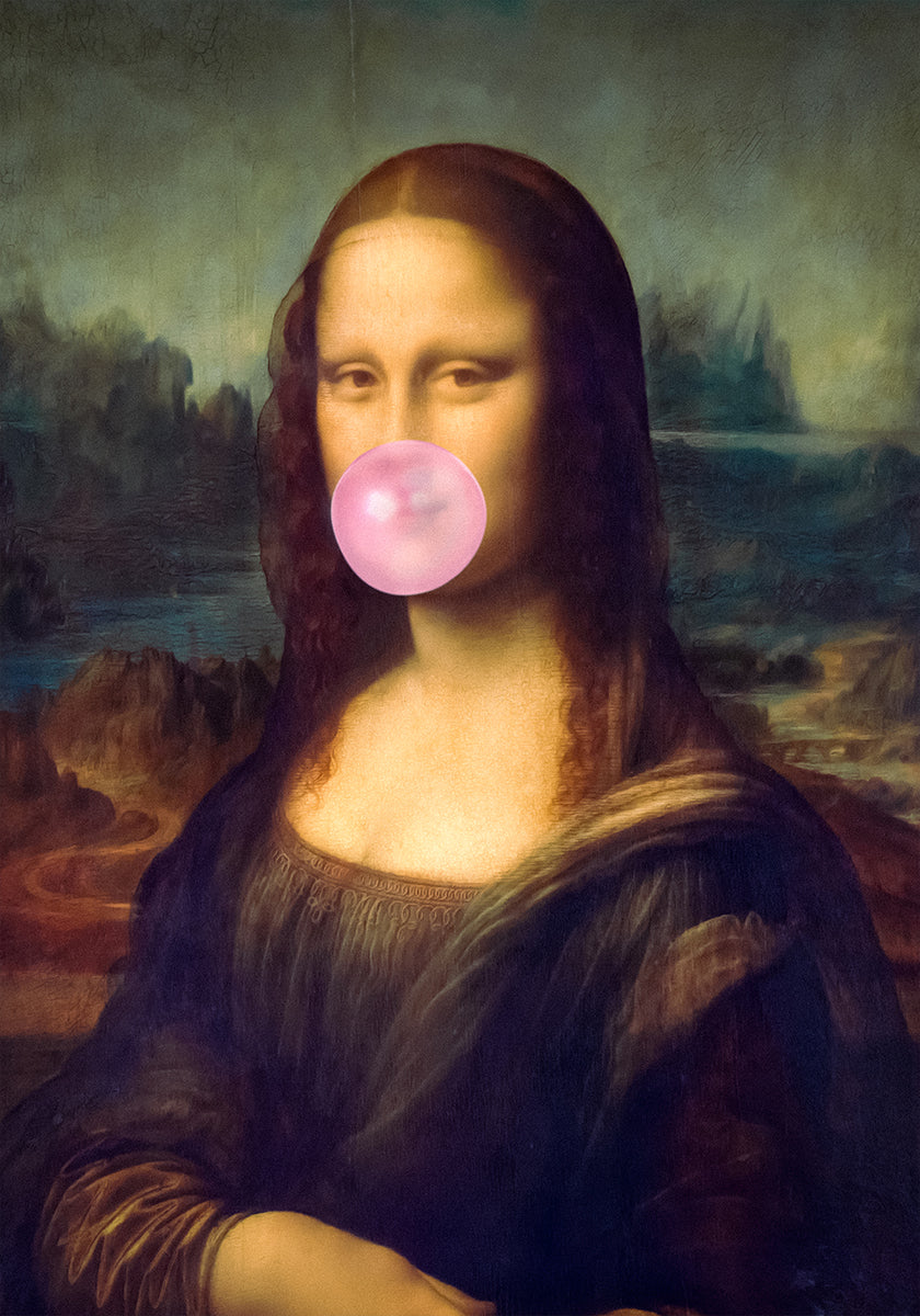 Mona Lisa kauwgomposter