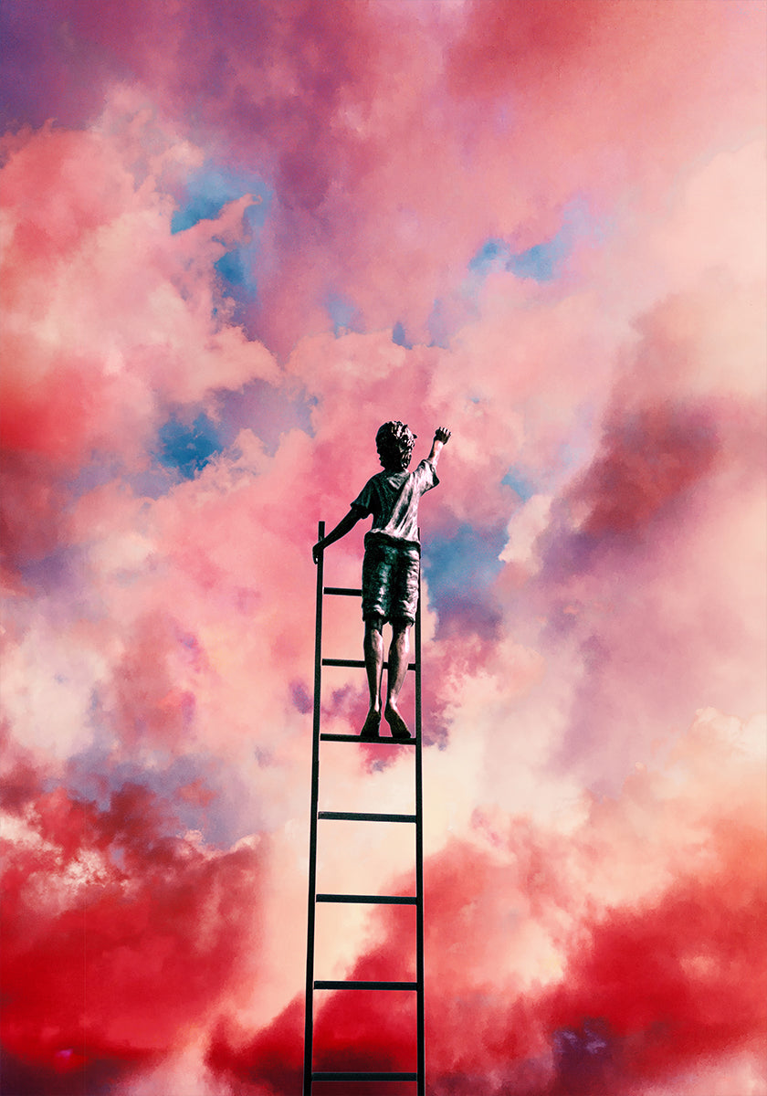 Wolkenschilder Poster