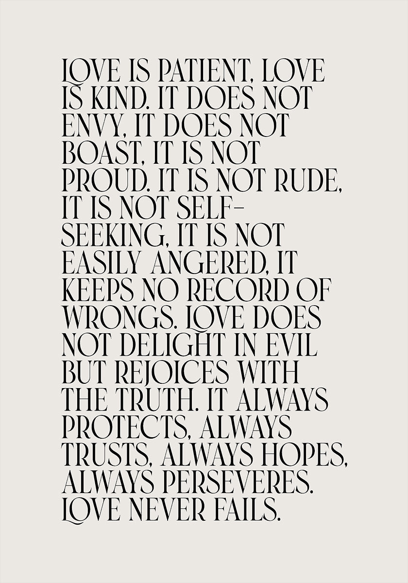 Liefde is een poster