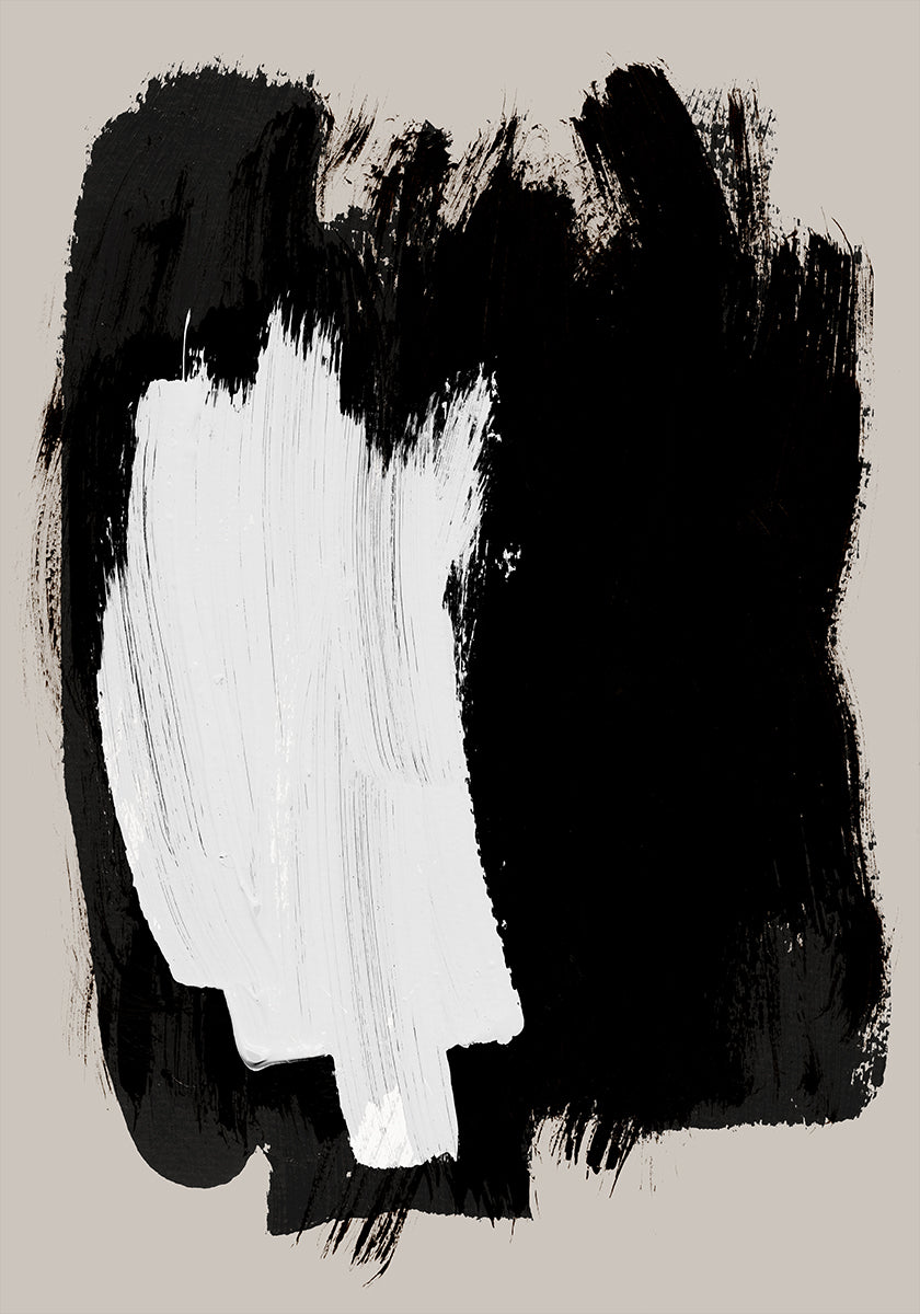 Abstracte borstelaffiche