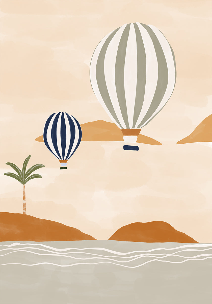 Luchtballonnen In Dessert