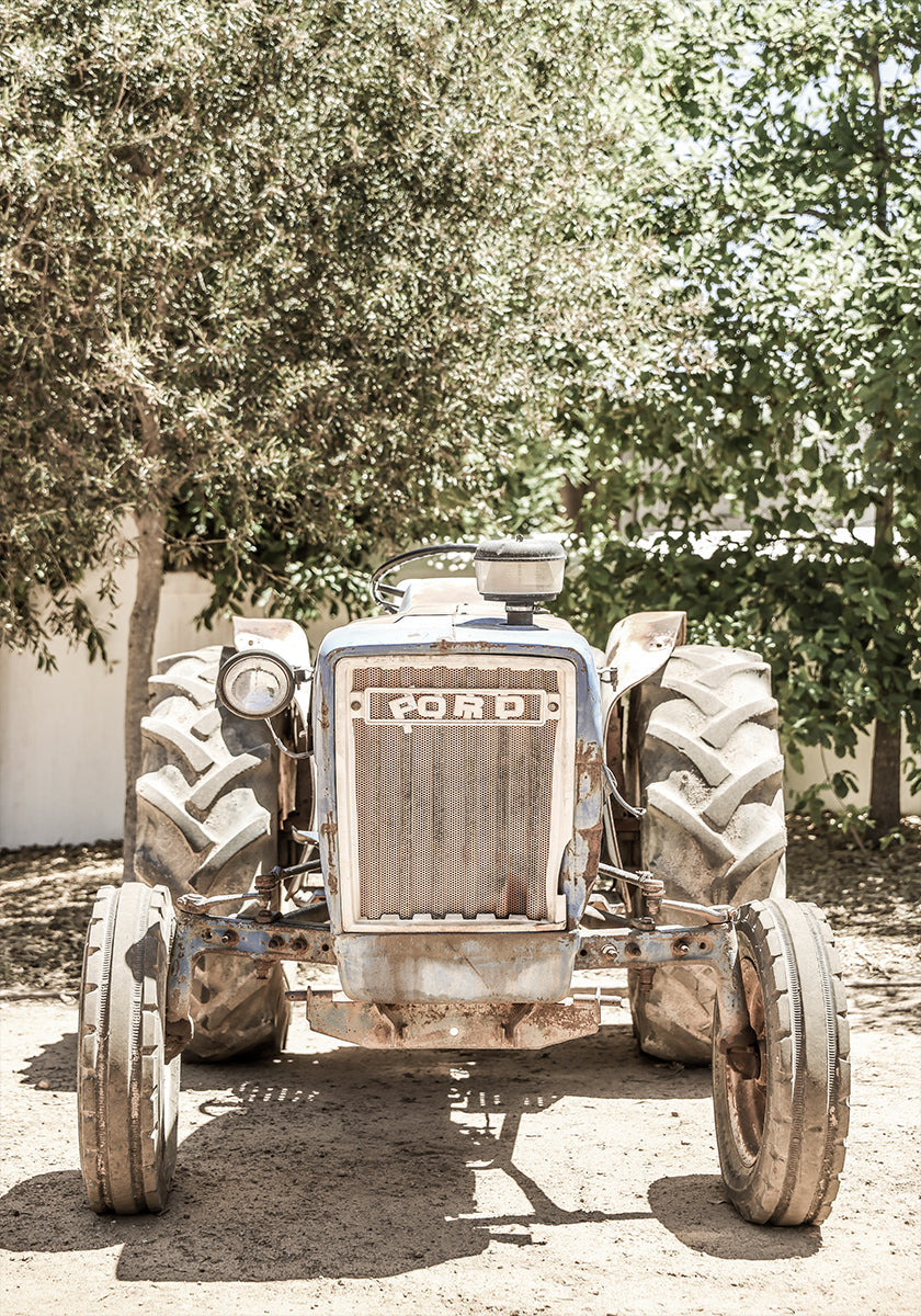 Robuuste tractorscèneposter