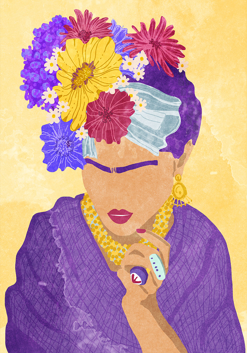 Frida en bloemen