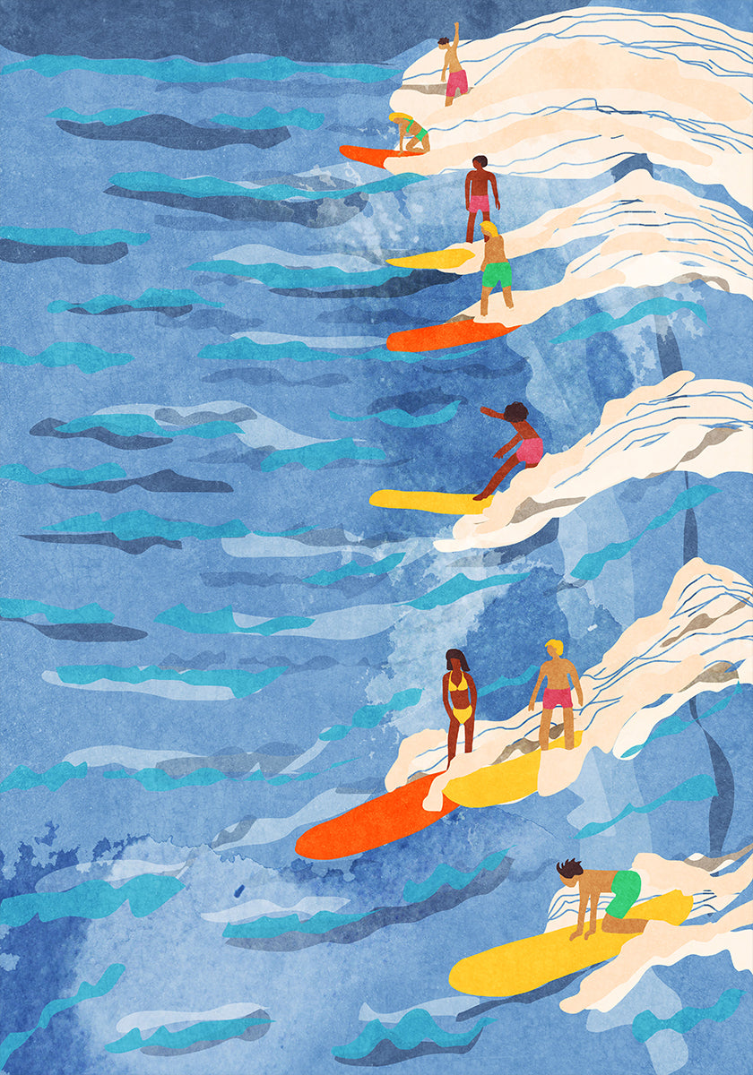 gekoelde surfposter